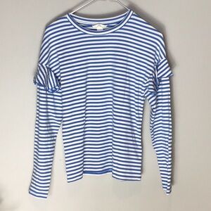 H&M > Blue Striped Long Sleeve Top Small